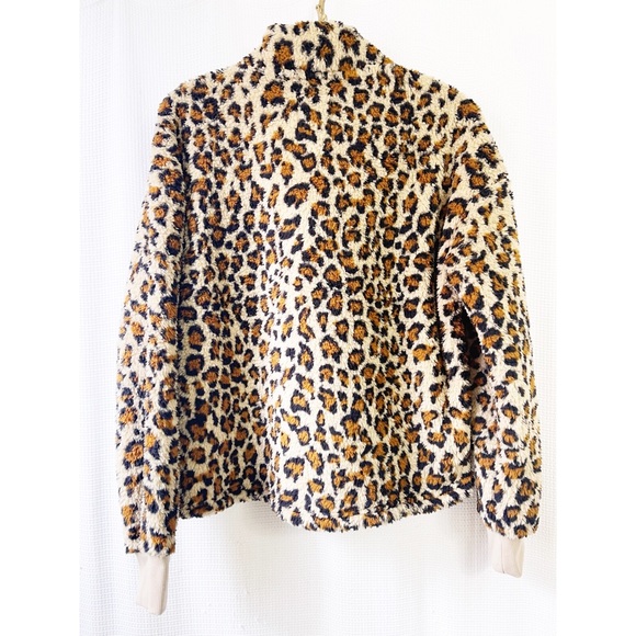CISONO faux fur leopard pullover sweater - Picture 3 of 3